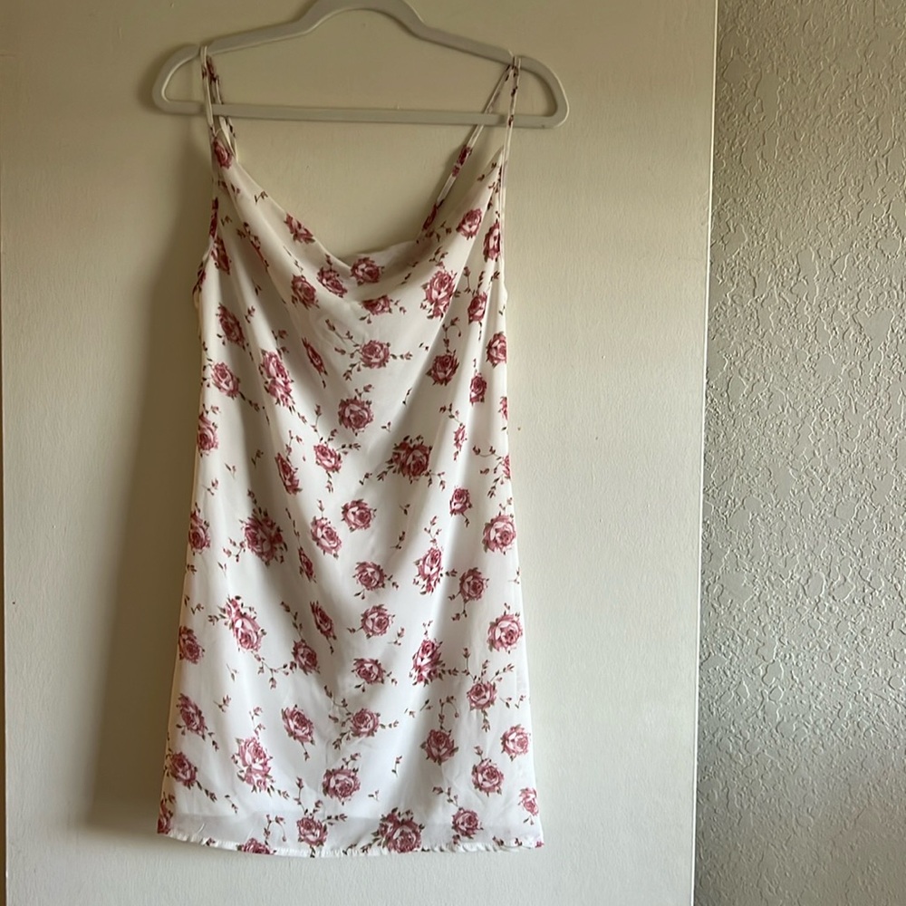 Missguided Flower Slip Dress